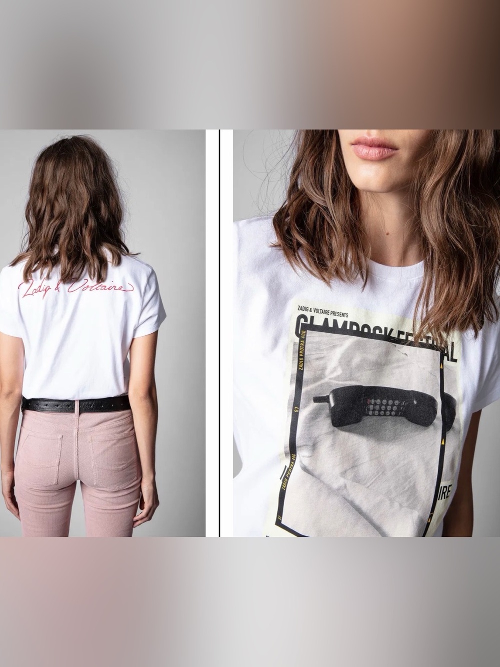 Zadig & Voltaire Zoe Photoprint T-Shirt